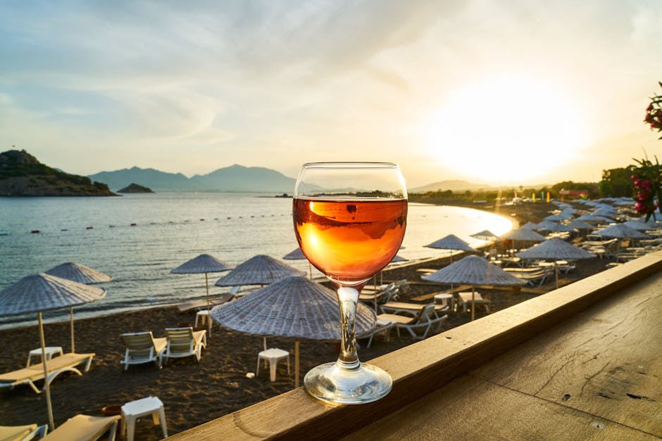 Napa Sunset Cocktail med rosé og appelsin