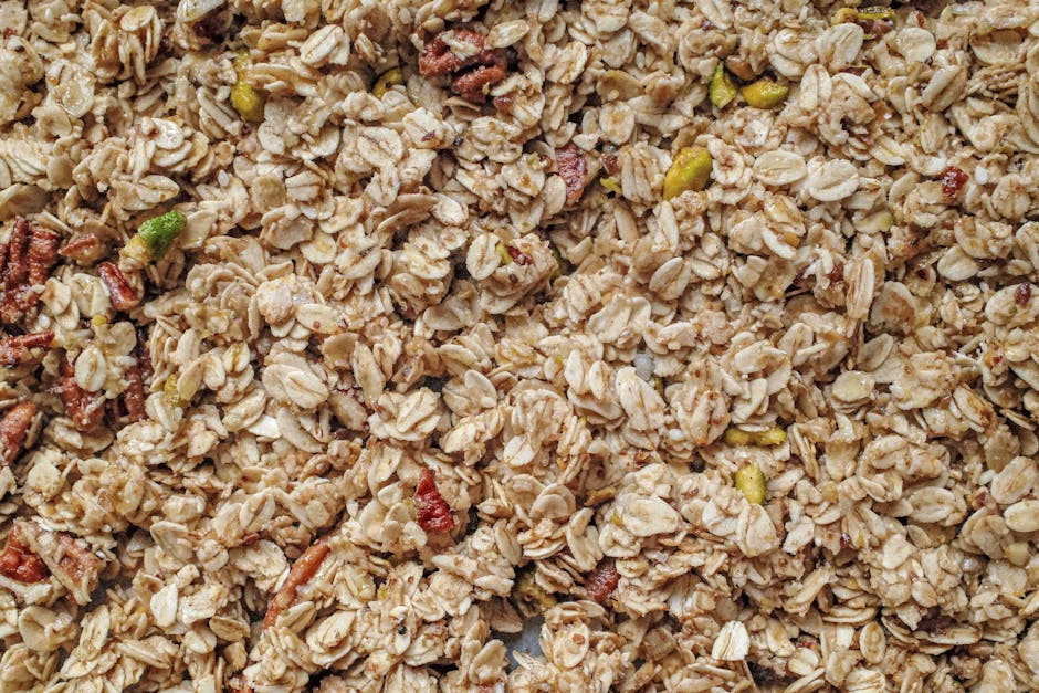 Nøtte- og frøblanding med honninghavregrynklynger