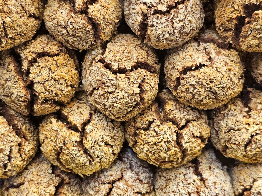 Linsekjeks med tørket frukt og kokos