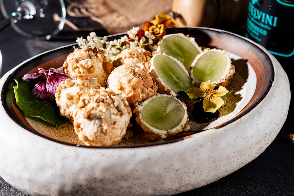 Roquefort-fylte druer