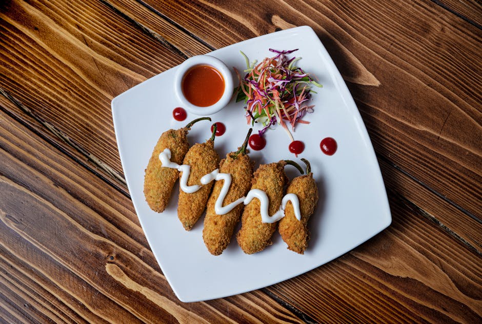 Kremete jalapeño poppers med pølsefyll