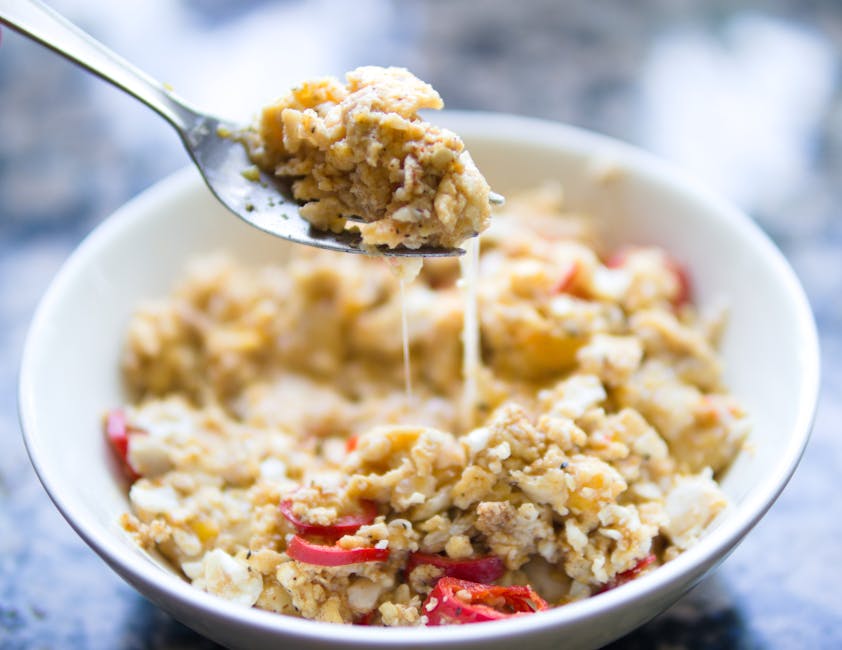 Krydret eggerøre med hot sauce