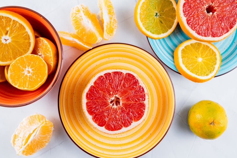 Kandiserte grapefruktskåler