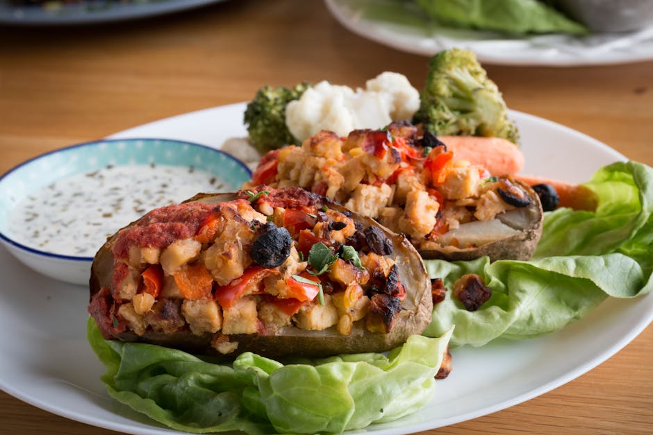 Greske dobbeltbakte poteter med geitost og oliven