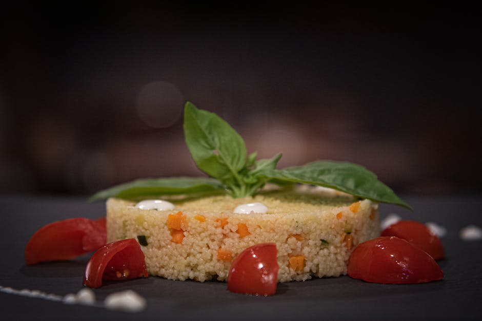 Scampi med couscous og tomatsaus