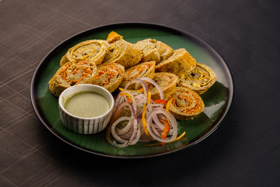 Kylling- og baconrull med Thousand Island