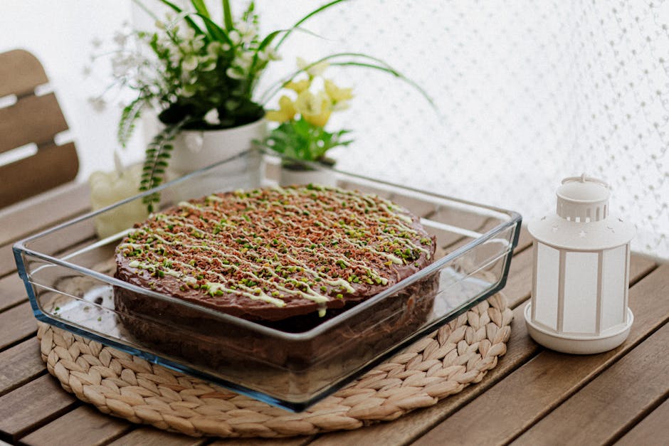 Mynt- og pepperkake med pistasjtopping