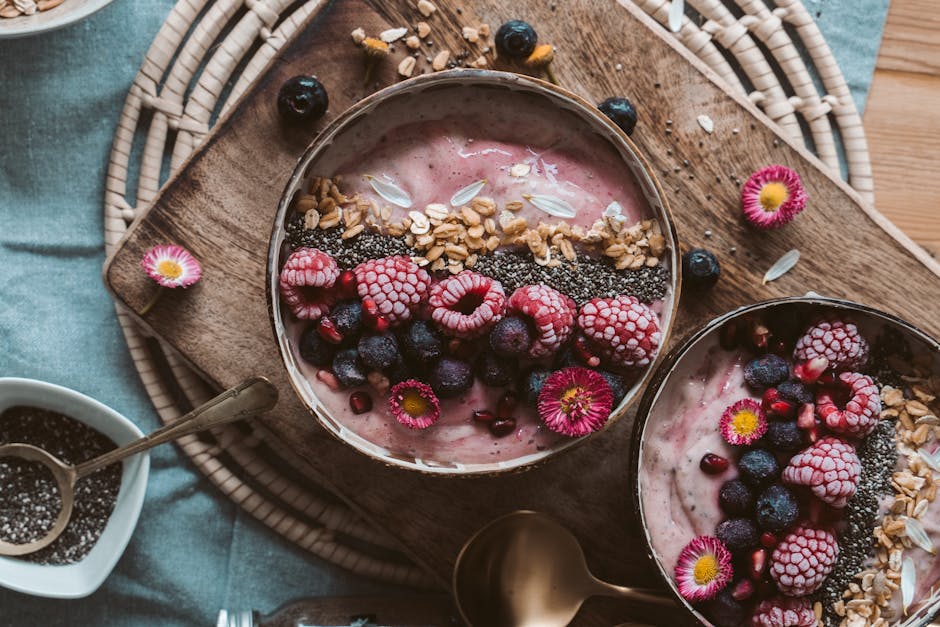 Frisk smoothie bowl med bær
