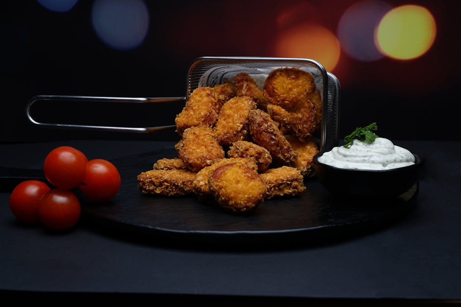 Sprø Buffalo Kyllingnuggets uten ben