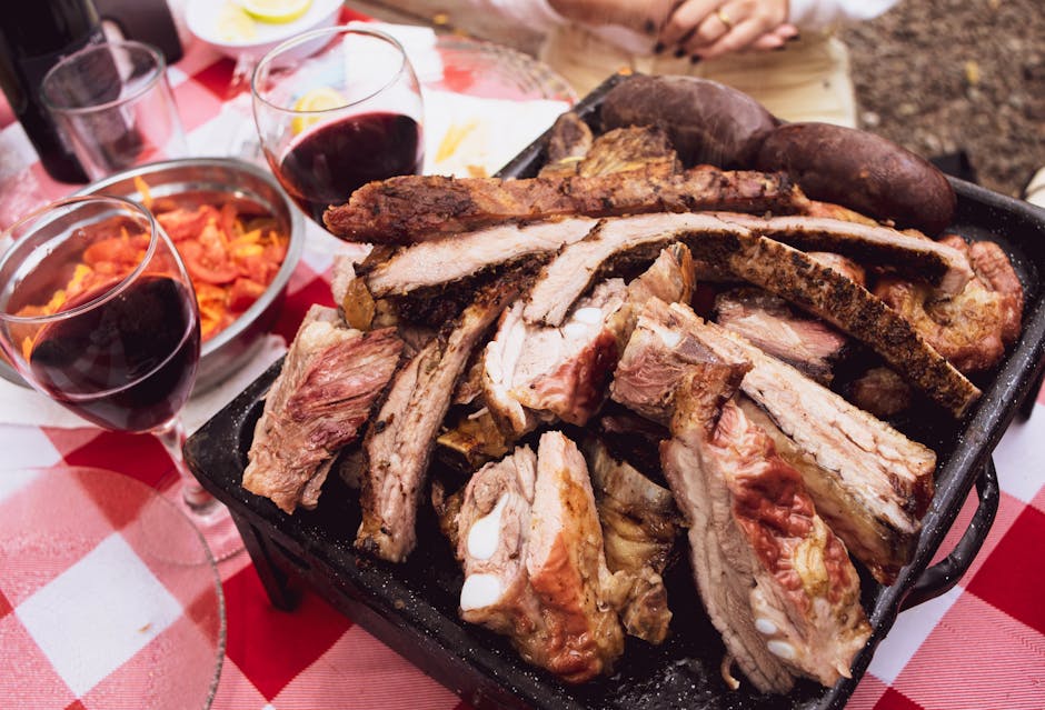 Langtidskokte svineribber med BBQ-saus