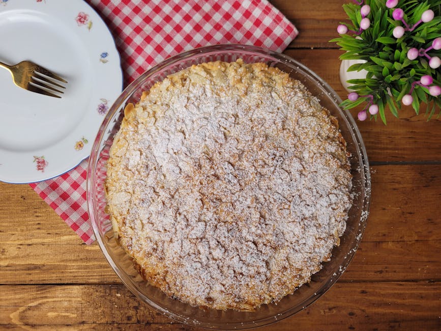 Nederlandsk eplepai med sprø havregrynstreusel