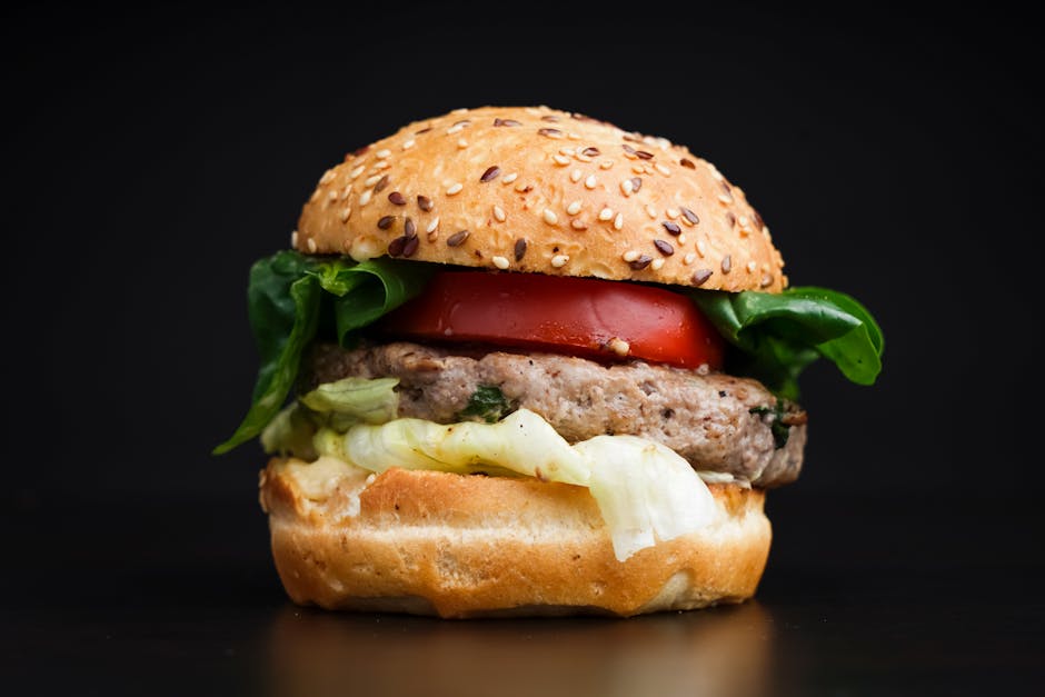 Spinat- og feta-kalkunburgere