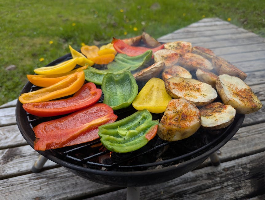 Røkt pølse- og potetpanne med paprika