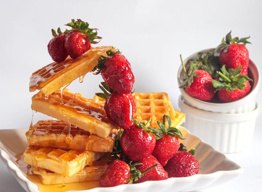 Emmas belgiske vafler med vanilje