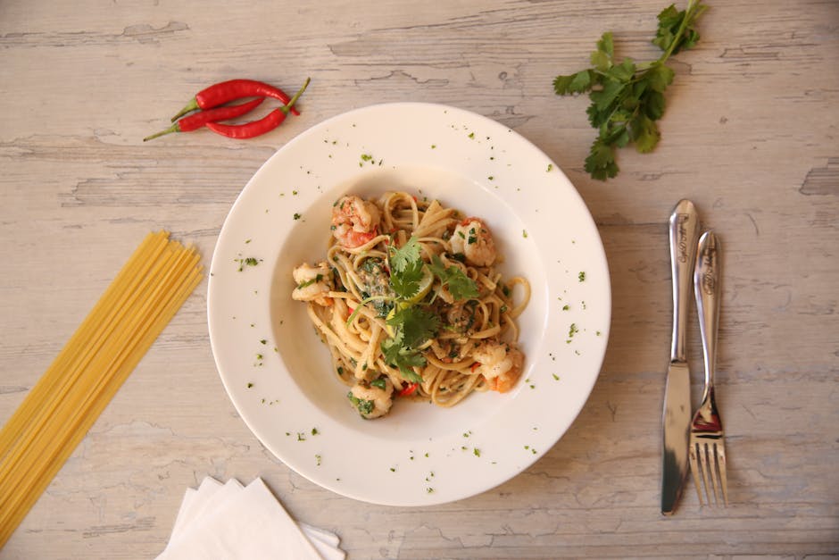 Lakse- og paprikapasta med koriander