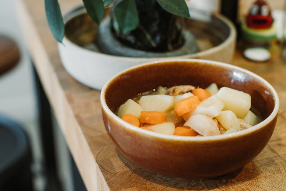 Kremet potetsuppe med fire oster