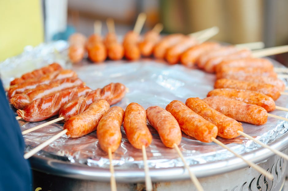 Små pølser i søt barbecuesaus