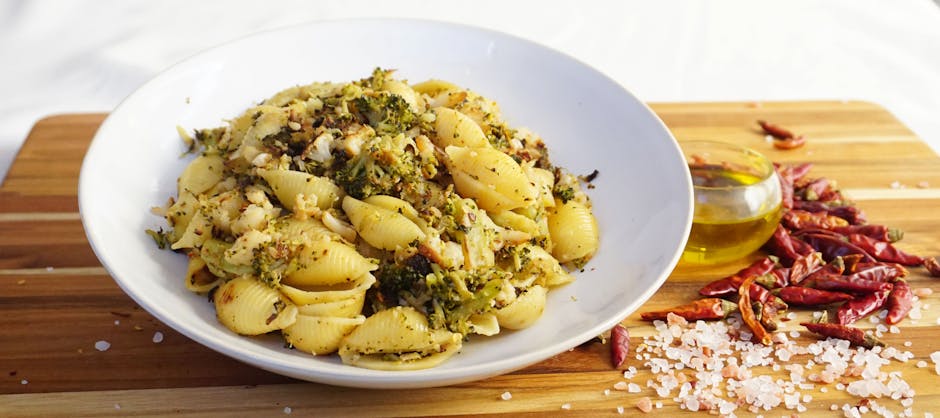 Cavatelli med brokkoli og hvitløk