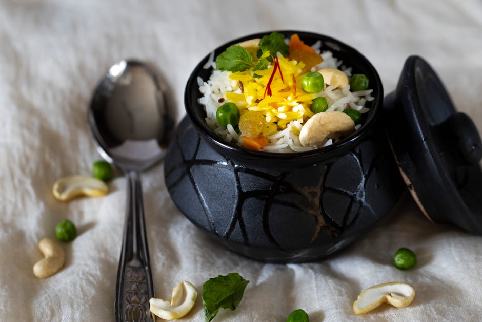 Rispilaf med cashewnøtter og rosiner