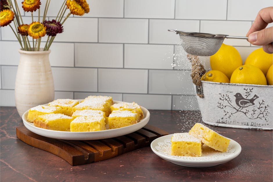 Frisk ostekake med sitronbarer