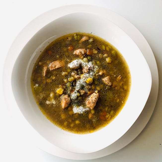 Kalkunkjøttsuppe med grønnsaker og bygg