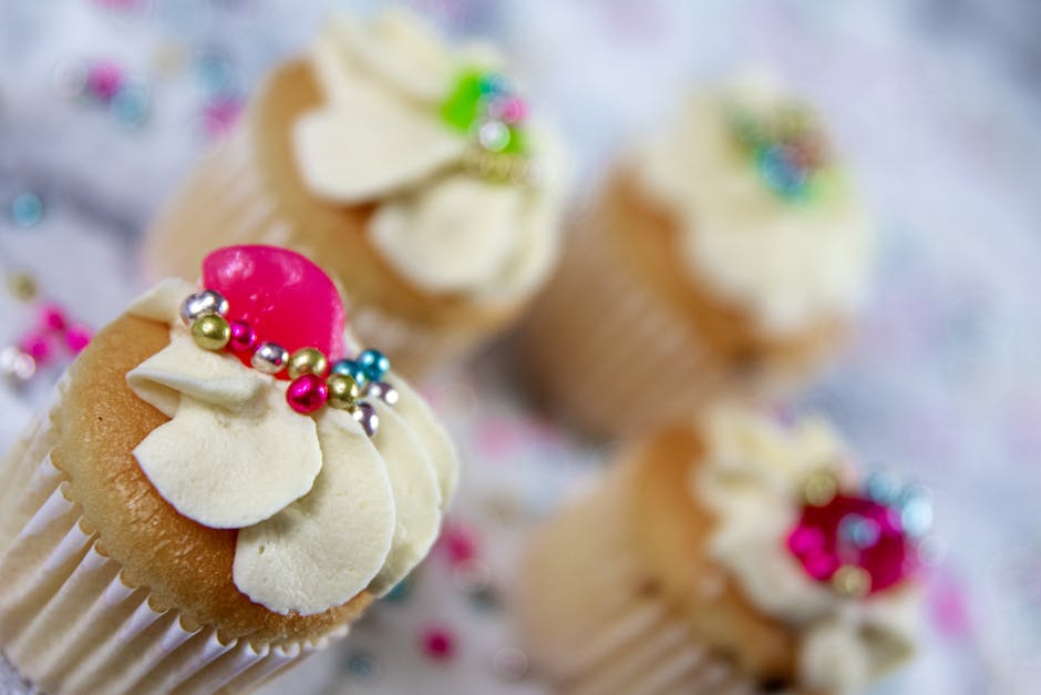 Ananas opp-ned kaker i muffinsformer