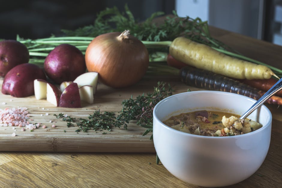 Langtidskokt potetsuppe i slow cooker