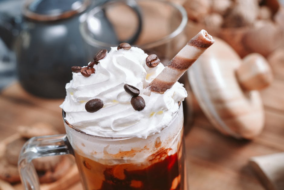 Saras iskaffe med vanilje og krem