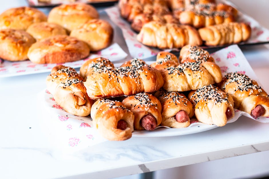 Frokostkolaches med ost og pølse
