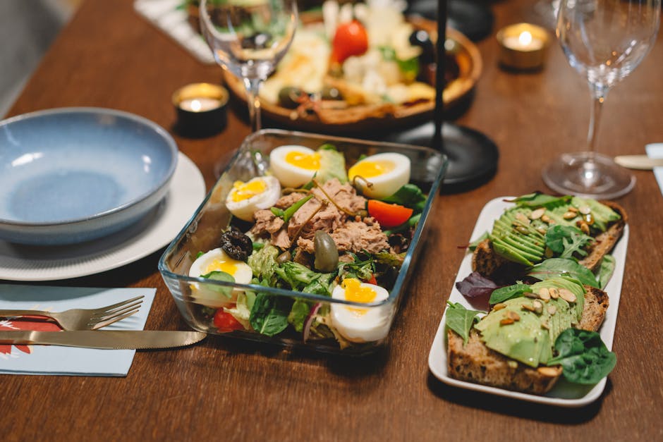 Lett avokado- og eggsalat