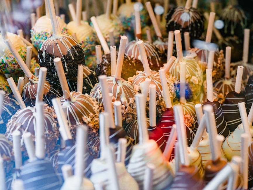 Gourmet karamellepler med sjokolade