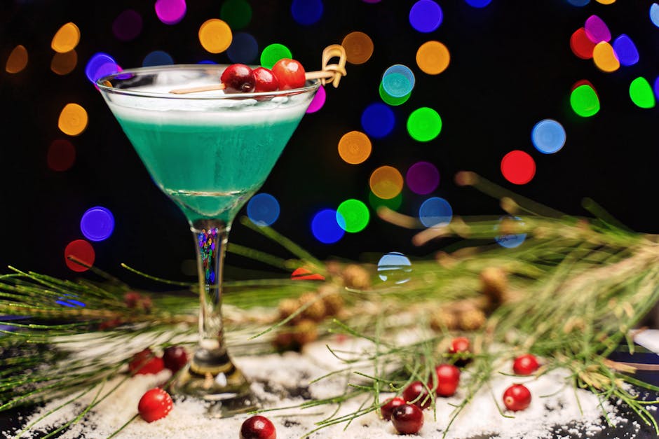 Festlig julepunch med tranebær og ananas