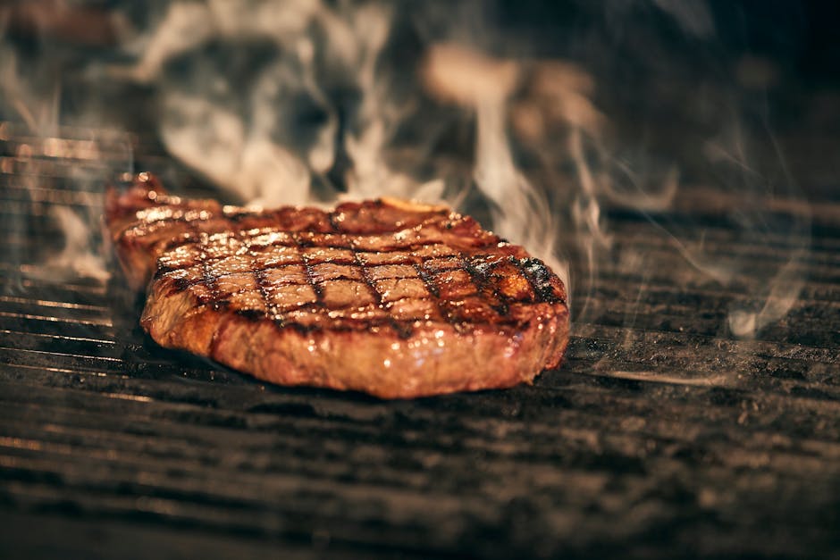 Ølmarinert biff på grillen