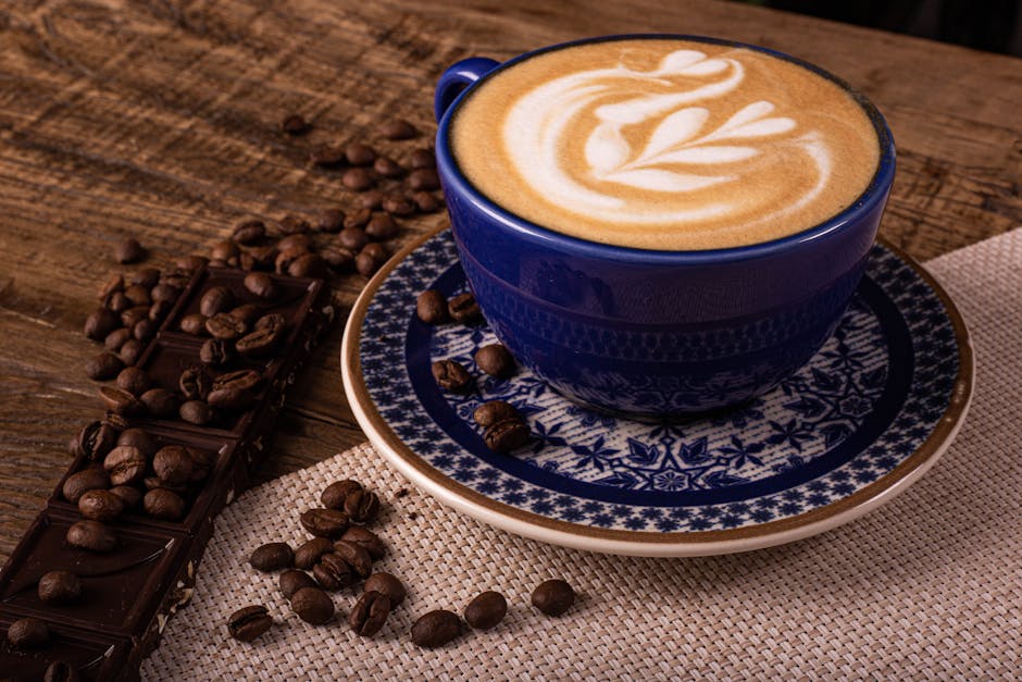 Hvit sjokoladekaffe latte