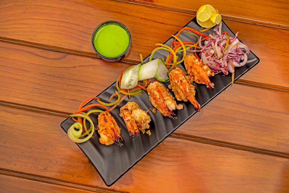 Grillede reker med tequila og lime