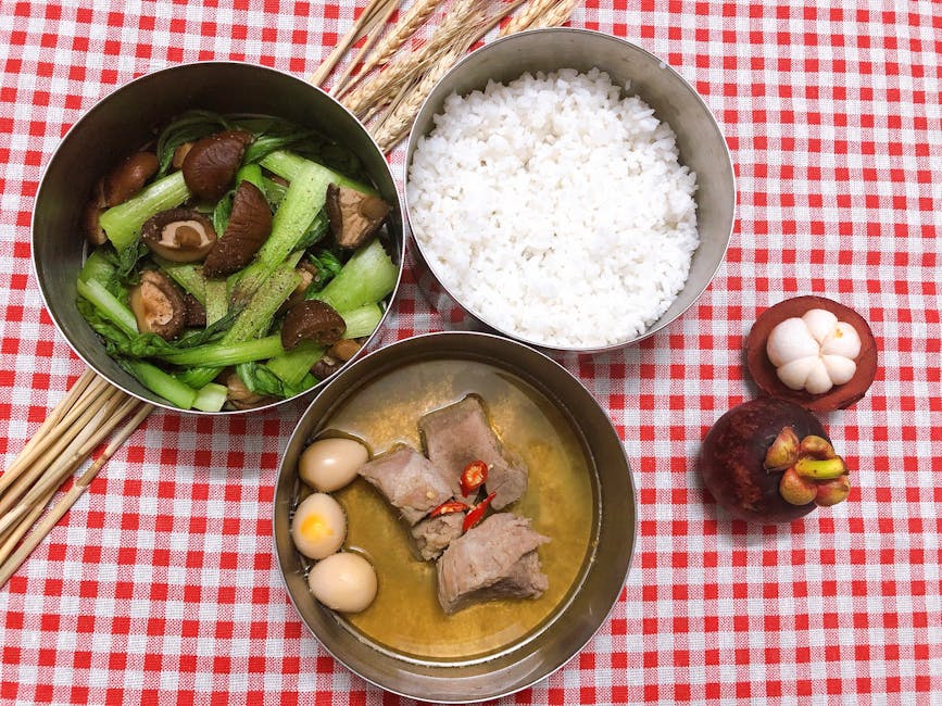 Svinekotelettgryte med ris og sopp