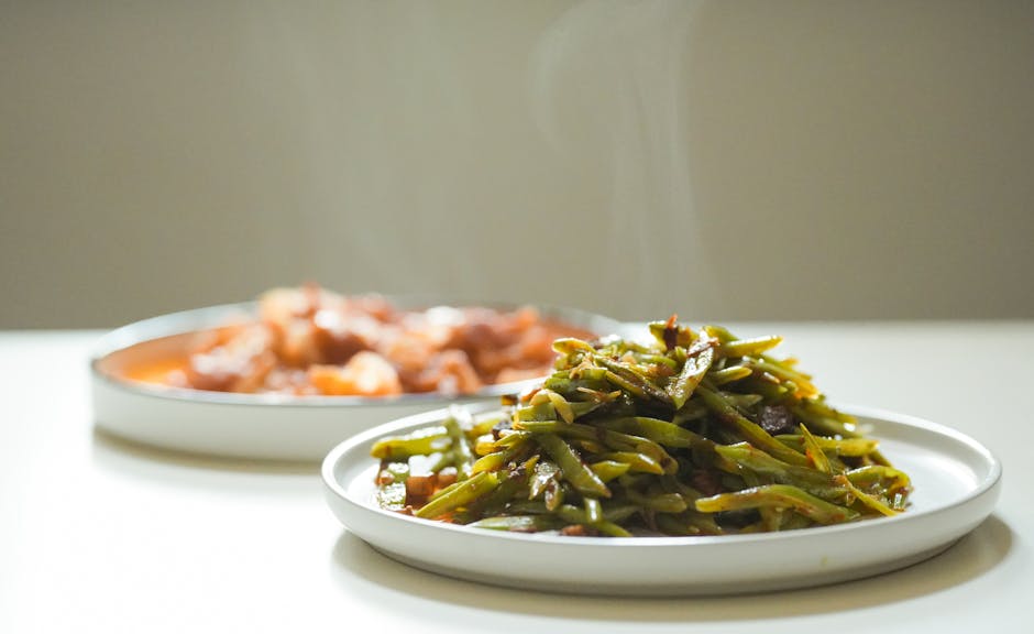 Collard Greens og bønner med bacon