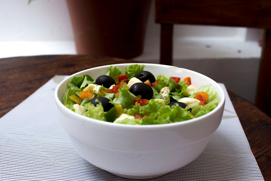 Næringsrik linsesalat med paprika og oliven