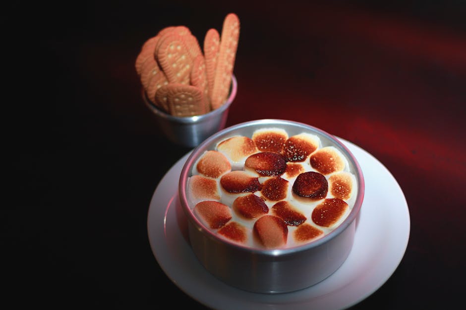 Kandiserte søtpoteter med karamell og marshmallows