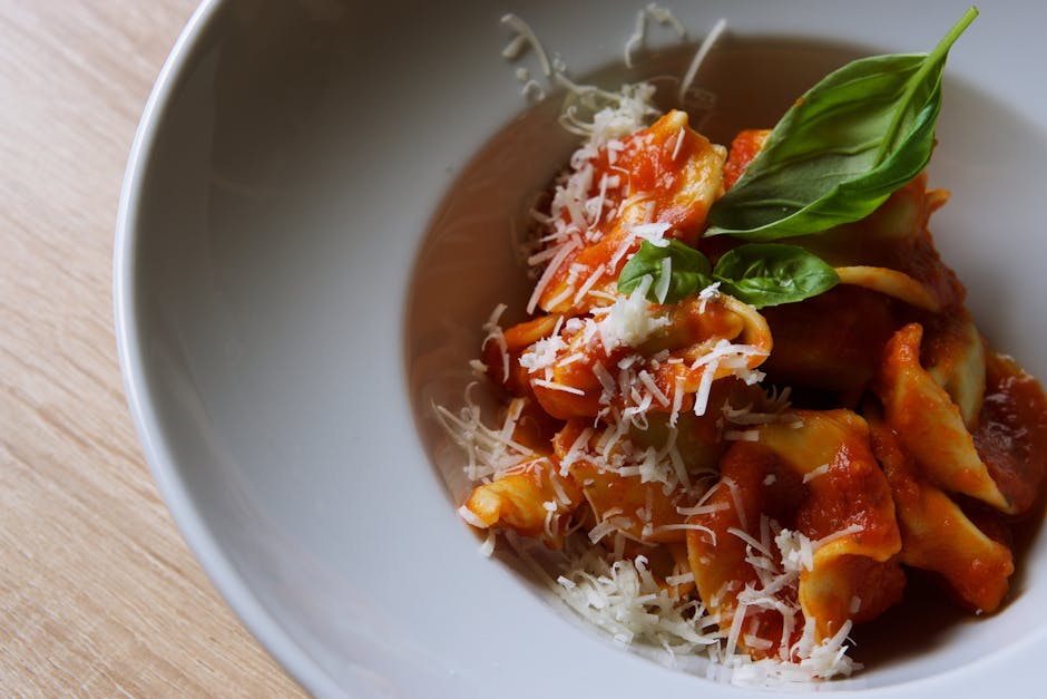 Squash og pastaskjell i tomatsaus