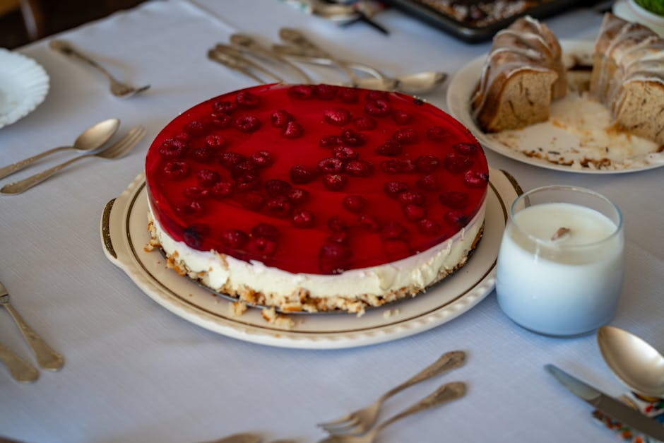 Frisk bringebær- og tranebærgelé