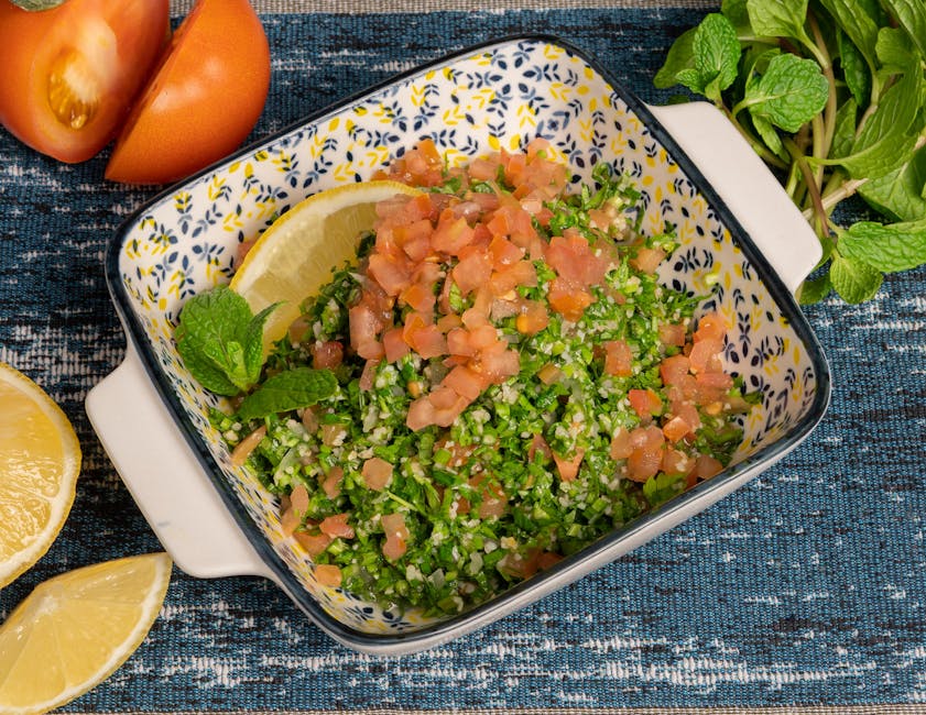 Libanesisk tabbouleh med friske urter