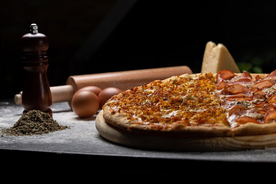 Mors pølsehorn med egg og pepperoni