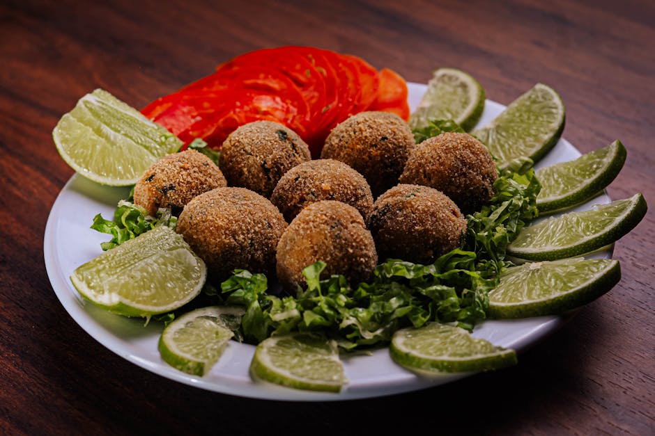 Enkle falafelkaker med kikerter