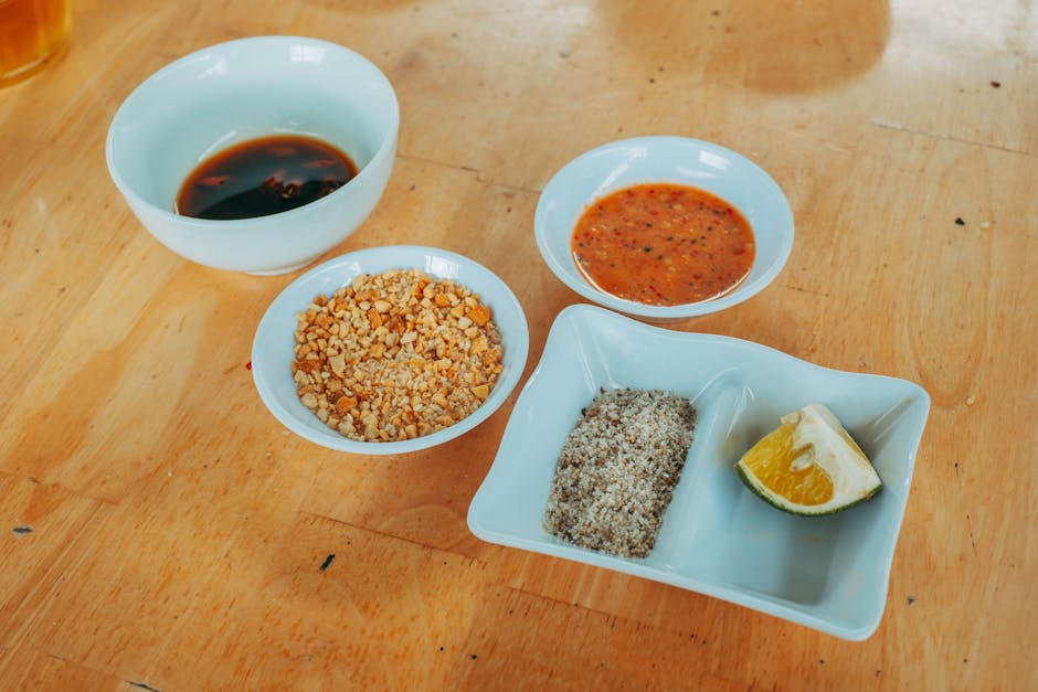 Krydret peanøttsaus med chili og hvitløk