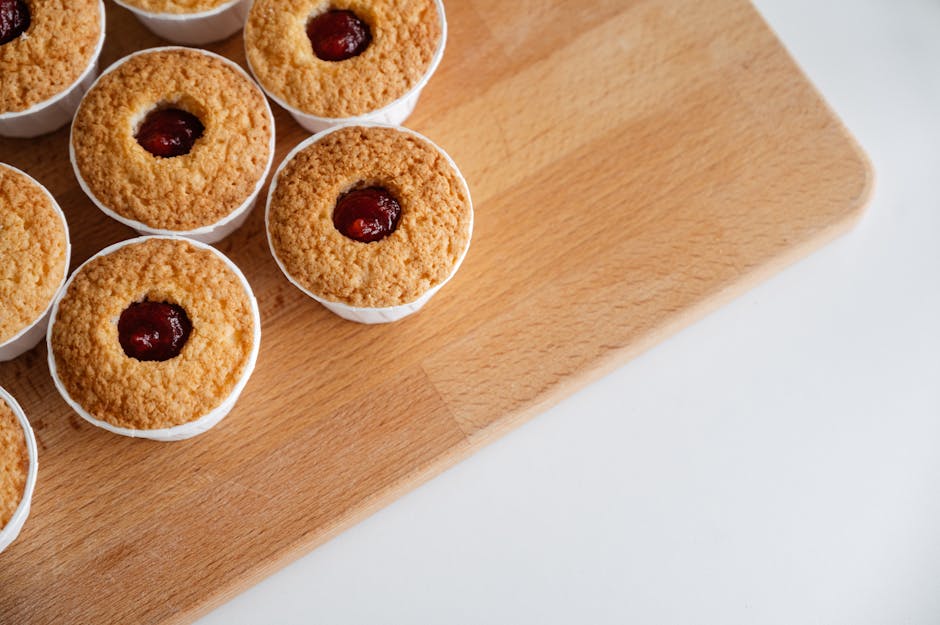 Bærcupcakes med peanøttsmørfrosting