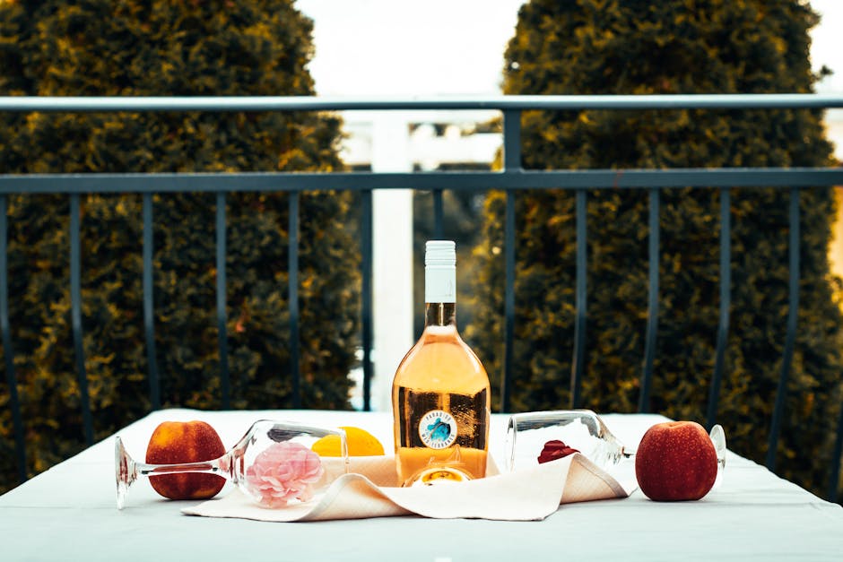 Rosé sangria med fersken og melon