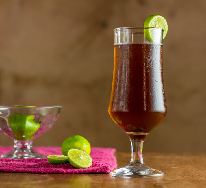 Frisk ingefær- og limecordial