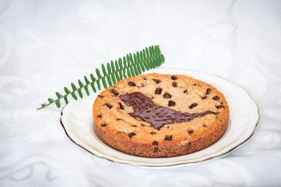 Sjokoladekjeks-kake med sjokoladebiter
