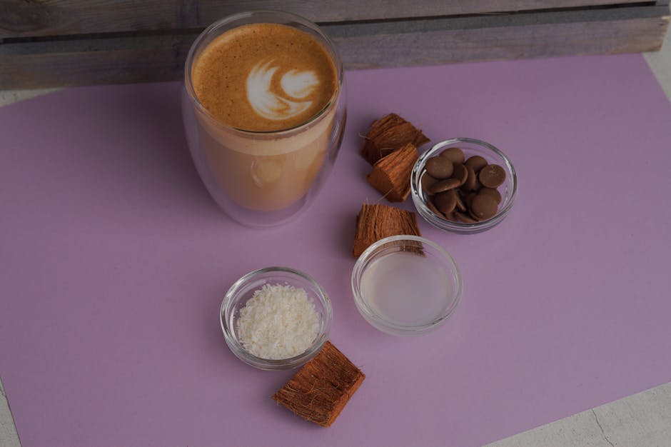 Kremet kaffemilkshake med kokos og protein